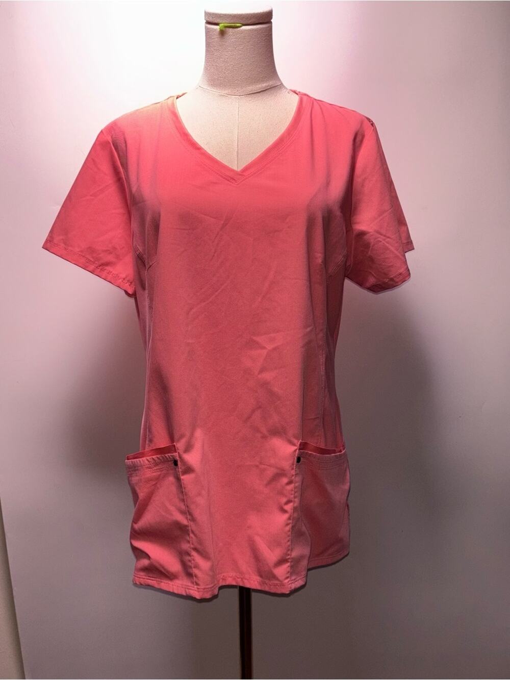 Purple Label Yoga by Healing Hands Juliet Scrub Top Size L
